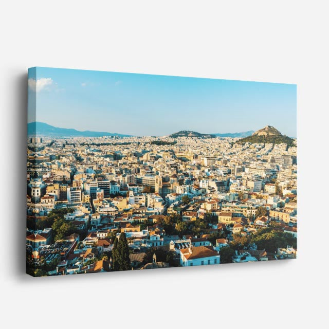 Cuadro canvas Atenas Aerea Acropolis - Ciudades Urbano y Arquitectura - Vista Perspectiva