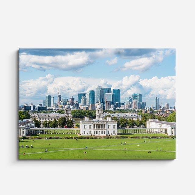 Cuadro canvas Londres Greenwich Aereo - Ciudades Urbano y Arquitectura - Vista Frente