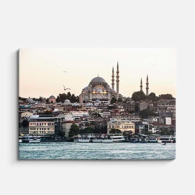 Cuadro canvas Estambul Panorama Mezquita - Ciudades Urbano y Arquitectura - Vista Frente