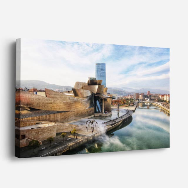 Cuadro canvas Bilbao Museo Guggenheim - Ciudades Urbano y Arquitectura - Vista Perspectiva
