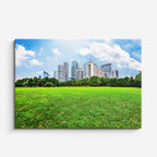 Cuadro canvas Ciudad Parques Verdes Modernos - Ciudades Urbano y Arquitectura - Vista Frente