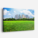 Cuadro canvas Ciudad Parques Verdes Modernos - Ciudades Urbano y Arquitectura - Vista Perspectiva
