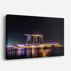 Cuadro canvas Singapur Marina Bay Noche - Ciudades Urbano y Arquitectura - Vista Perspectiva