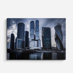 Cuadro canvas Moscu City Torres Oscuras - Ciudades Urbano y Arquitectura - Vista Frente