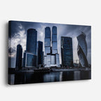 Cuadro canvas Moscu City Torres Oscuras - Ciudades Urbano y Arquitectura - Vista Perspectiva