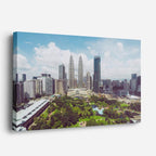Cuadro canvas Kuala Lumpur Torres Petronas - Ciudades Urbano y Arquitectura - Vista Perspectiva
