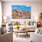 Cuadro canvas Praga Tejados Rojos Panorama - Ciudades Urbano y Arquitectura - Vista Lifestyle