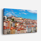 Cuadro canvas Praga Tejados Rojos Panorama - Ciudades Urbano y Arquitectura - Vista Perspectiva