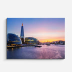 Cuadro canvas Londres The Shard Rio Tamesis - Ciudades Urbano y Arquitectura - Vista Frente