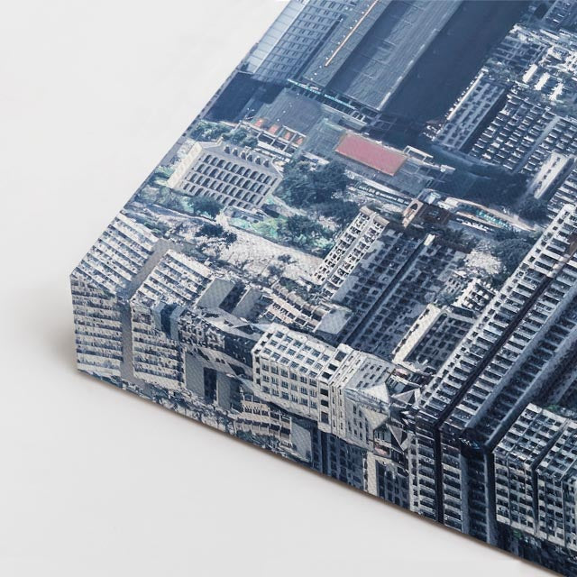 Cuadro canvas Hong Kong Skyline Dia - Ciudades Urbano y Arquitectura - Vista CloseUp
