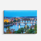 Cuadro canvas Praga Puente Carlos Rio - Ciudades Urbano y Arquitectura - Vista Frente