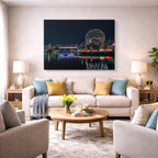 Cuadro canvas Vancouver Science World Noche - Ciudades Urbano y Arquitectura - Vista Lifestyle