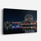 Cuadro canvas Vancouver Science World Noche - Ciudades Urbano y Arquitectura - Vista Perspectiva
