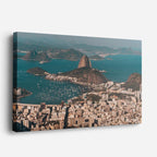 Cuadro canvas Rio de Janeiro Aereo Bahia - Ciudades Urbano y Arquitectura - Vista Perspectiva