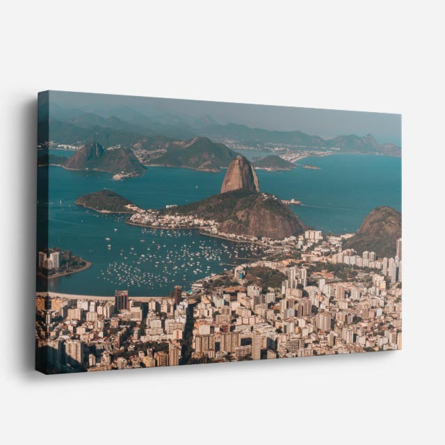 Cuadro canvas Rio de Janeiro Aereo Bahia - Ciudades Urbano y Arquitectura - Vista Perspectiva