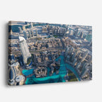 Cuadro canvas Dubai Downtown Aereo - Ciudades Urbano y Arquitectura - Vista Perspectiva