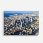 Cuadro canvas Dubai Aereo Desierto - Ciudades Urbano y Arquitectura - Vista Frente
