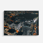 Cuadro canvas Manhattan Aereo Nocturno - Ciudades Urbano y Arquitectura - Vista Frente