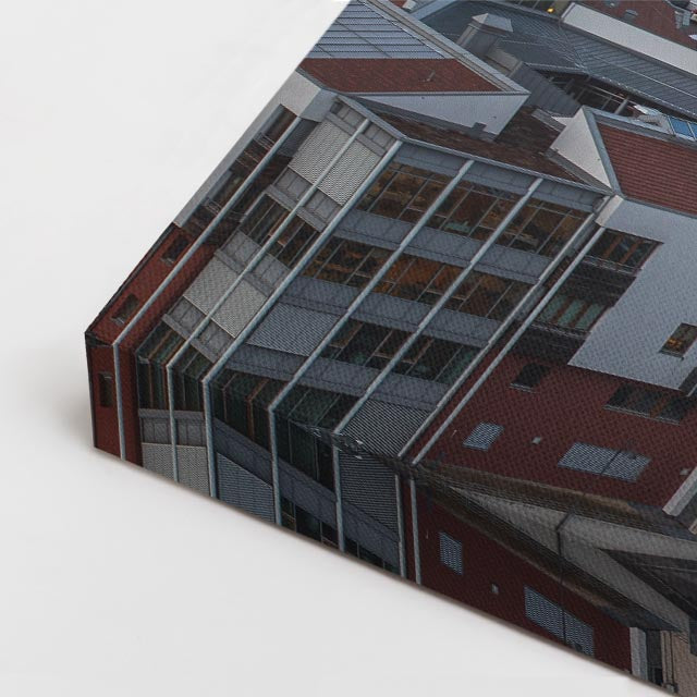 Cuadro canvas Pueblo Europeo Medieval Montaña - Ciudades Urbano y Arquitectura - Vista CloseUp