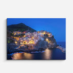 Cuadro canvas Cinque Terre Casas Acantilado - Ciudades Urbano y Arquitectura - Vista Frente