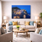Cuadro canvas Cinque Terre Casas Acantilado - Ciudades Urbano y Arquitectura - Vista Lifestyle