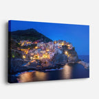 Cuadro canvas Cinque Terre Casas Acantilado - Ciudades Urbano y Arquitectura - Vista Perspectiva