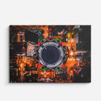 Cuadro canvas Ciudad Aerea Arte Digital Cenital - Ciudades Urbano y Arquitectura - Vista Frente