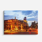 Cuadro canvas Madrid Gran Via Nocturno - Ciudades Urbano y Arquitectura - Vista Frente