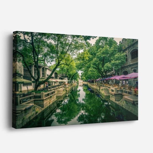 Cuadro canvas San Antonio Paseo Arbolado Rio - Ciudades Urbano y Arquitectura - Vista Perspectiva