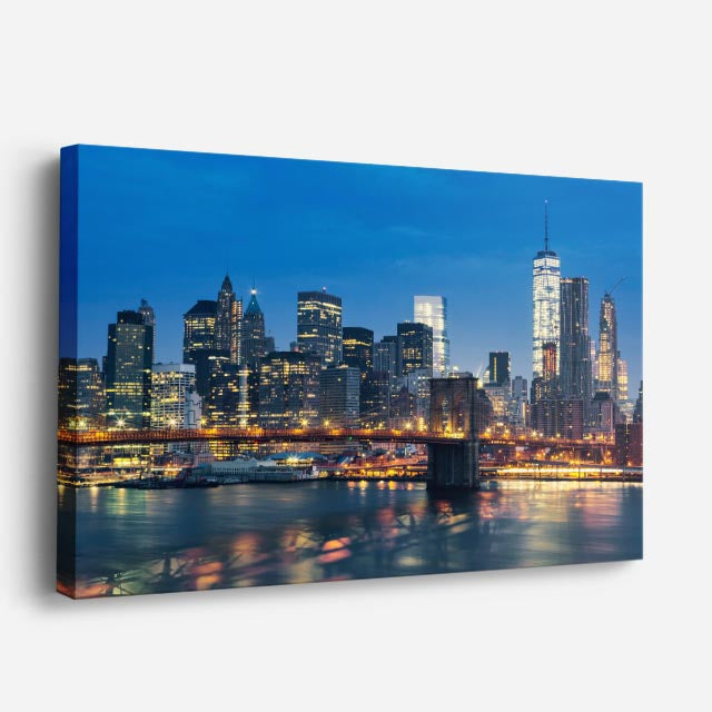 Cuadro canvas Nueva York Brooklyn Skyline Dia - Ciudades Urbano y Arquitectura - Vista Perspectiva