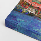 Cuadro canvas Venecia Puente Rialto Pintura - Ciudades Urbano y Arquitectura - Vista CloseUp