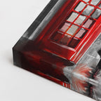 Cuadro canvas Londres Cabina Telefonica Rojo - Ciudades Urbano y Arquitectura - Vista CloseUp
