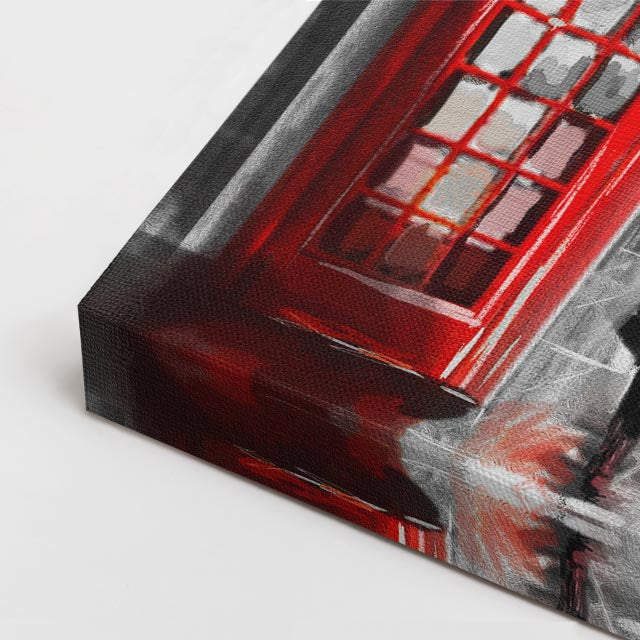 Cuadro canvas Londres Cabina Telefonica Rojo - Ciudades Urbano y Arquitectura - Vista CloseUp