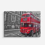 Cuadro canvas Londres Bus Rojo Clasico - Ciudades Urbano y Arquitectura - Vista Frente