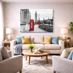 Cuadro canvas Londres Big Ben Cabina Rojo - Ciudades Urbano y Arquitectura - Vista Lifestyle