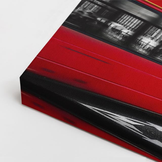 Cuadro canvas Londres Westminster Bus Rojo - Ciudades Urbano y Arquitectura - Vista CloseUp