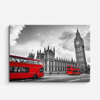 Cuadro canvas Londres Westminster Bus Rojo - Ciudades Urbano y Arquitectura - Vista Frente