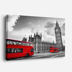 Cuadro canvas Londres Westminster Bus Rojo - Ciudades Urbano y Arquitectura - Vista Perspectiva