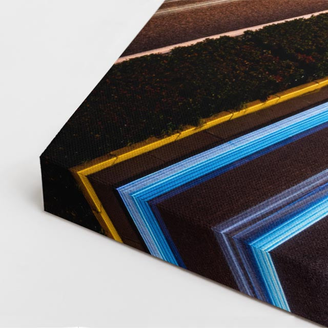 Cuadro canvas Autopista Nocturna Luces Ciudad - Ciudades Urbano y Arquitectura - Vista CloseUp