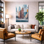 Cuadro canvas Toronto Flatiron Invierno - Ciudades Urbano y Arquitectura - Vista Lifestyle