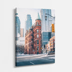 Cuadro canvas Toronto Flatiron Invierno - Ciudades Urbano y Arquitectura - Vista Perspectiva
