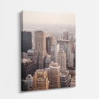 Cuadro canvas Manhattan Niebla Aerea - Ciudades Urbano y Arquitectura - Vista Perspectiva