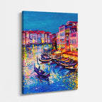 Cuadro canvas Venecia Canal Gondolas Pintura - Ciudades Urbano y Arquitectura - Vista Perspectiva