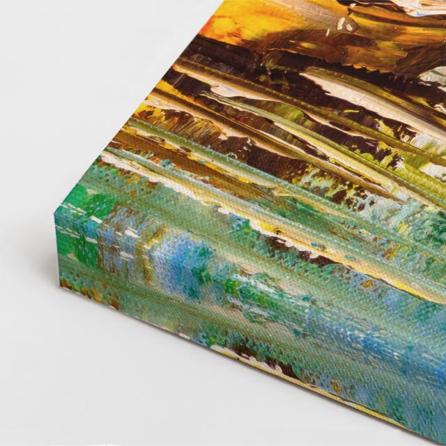 Cuadro canvas Venecia Puente Pintura Calida - Ciudades Urbano y Arquitectura - Vista CloseUp