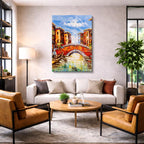 Cuadro canvas Venecia Puente Pintura Calida - Ciudades Urbano y Arquitectura - Vista Lifestyle