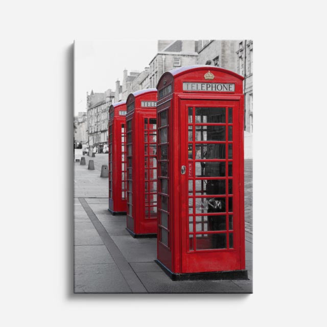 Cuadro canvas Londres Cabinas Rojas - Ciudades Urbano y Arquitectura - Vista Frente