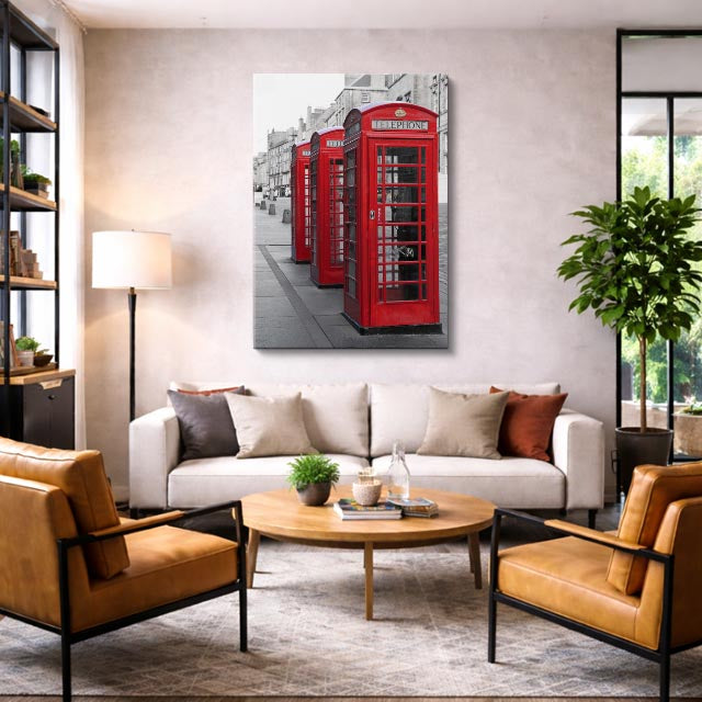 Cuadro canvas Londres Cabinas Rojas - Ciudades Urbano y Arquitectura - Vista Lifestyle