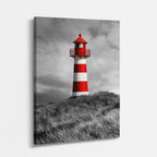 Cuadro canvas Faro Rojo y Negro - Ciudades Urbano y Arquitectura - Vista Perspectiva