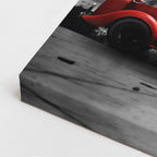 Cuadro canvas Paris Eiffel Coche Clasico Rojo - Ciudades Urbano y Arquitectura - Vista CloseUp
