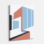 Cuadro canvas Pasaje Terracota Cielo - Ilustraciones Arquitectonicas Urbano y Arquitectura - Vista Perspectiva